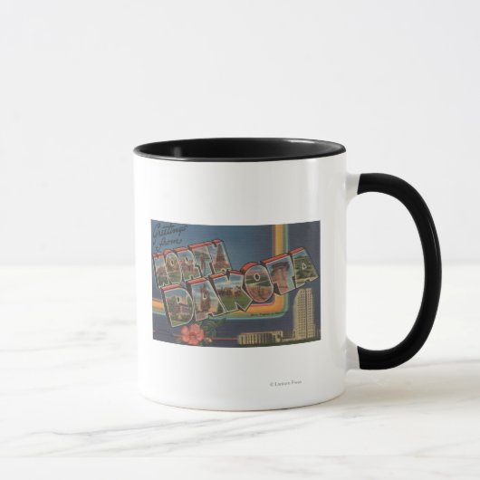Mug Dakota du Nord (Capitale nationale/Fleur) (Droite)