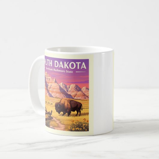Mug Dakota du Sud vintage (Devant gauche)
