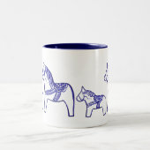 Mug Dala Chevaux Bleu et Blanc (Centre)