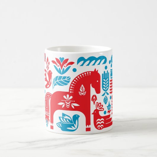Mug Dala Rouge et Bleu Suédois (Centre)