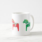 Mug Dalahäst vert, rouge et bleu (Devant droit)
