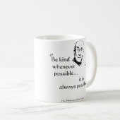 Mug Dalai Lama : Soyez aimable (Devant droit)