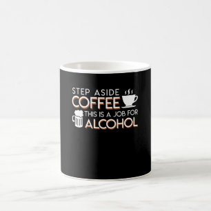 Mug D'alcool d'amant d'étape le café de côté ceci est