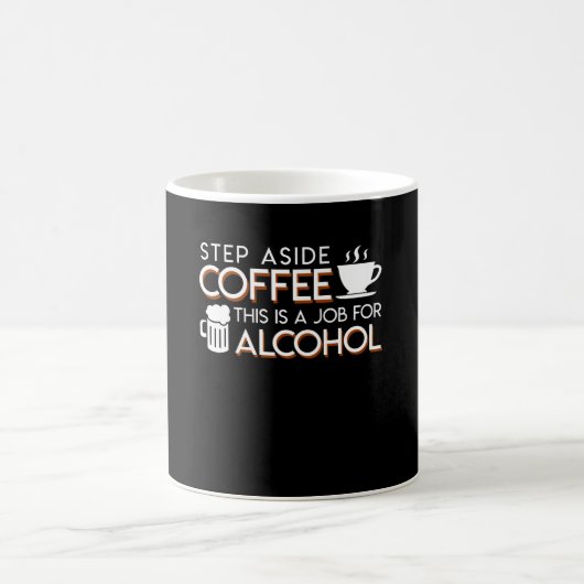 Mug D'alcool d'amant d'étape le café de côté ceci est (Centre)