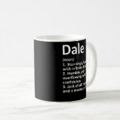 Mug DALE Définition Nom personnalisé Funny Anniversair (Devant droit)