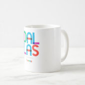 Mug Dallas Texas milieu du siècle, Art Pop, (Devant droit)