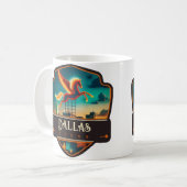 Mug Dallas, Texas | Vintage (Devant gauche)