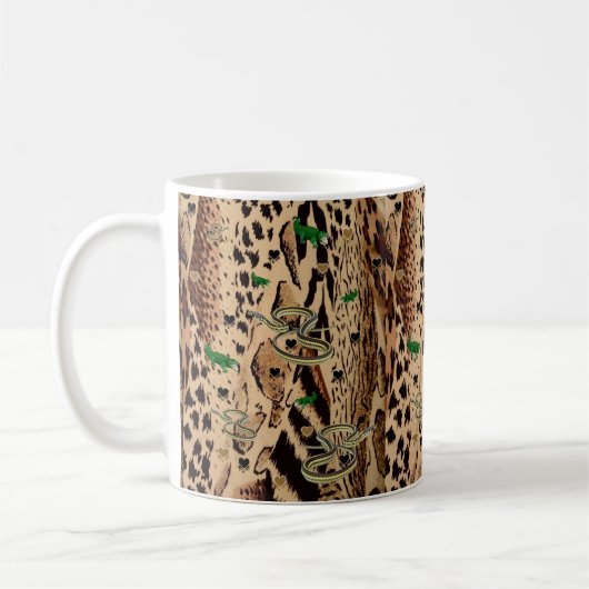 Mug d'alligator de serpent léopard (Gauche)