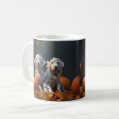 Mug Dalmatian chiot Automne Délice Citrouille (Devant gauche)