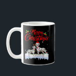 Mug Dalmatian Dog Christmas Lights Funny Hat Santa Xma<br><div class="desc">Dalmatian Dog Christmas Lights Funny A Dog</div>