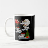 Mug Dalmatian Dog Santa Sleigh Flying Funny Magical Ch (Gauche)