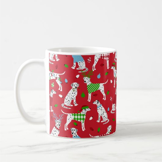 Mug Dalmatie de Noël (Gauche)