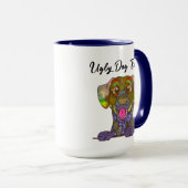 Mug Dalmatie laide chien visage muet (Devant droit)