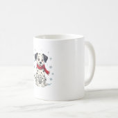 Mug Dalmatie Snowy Fun chien (Devant droit)