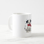 Mug Dalmatie Snowy Fun chien (Devant gauche)