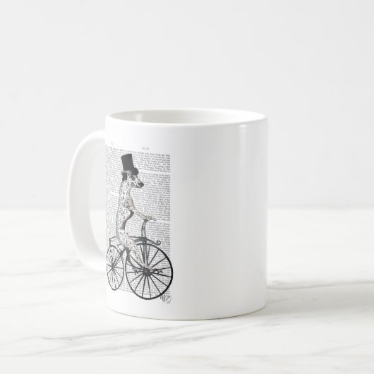 Mug Dalmatien à vélo (Devant gauche)