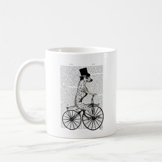 Mug Dalmatien à vélo (Gauche)