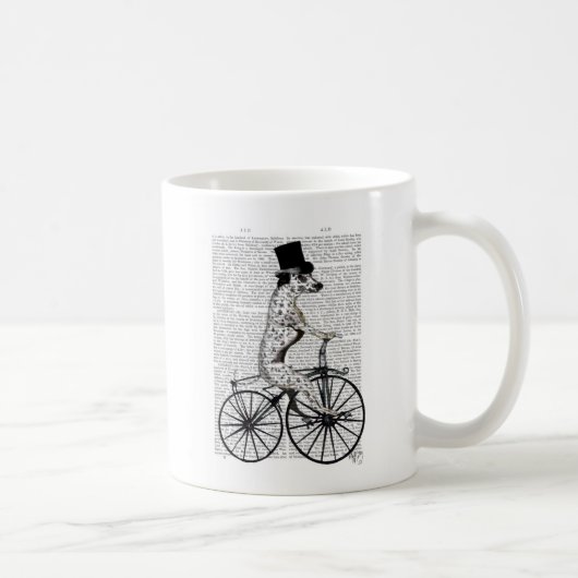 Mug Dalmatien à vélo (Droite)