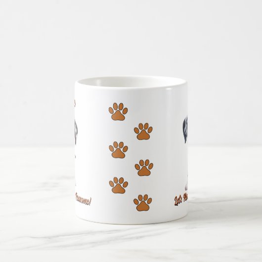 Mug Dalmatien, Ajouter le nom du chien, Modifier le te (Centre)