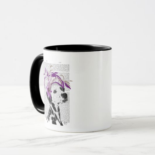 Mug Dalmatien Avec Fascinateur Violet (Devant gauche)