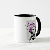 Mug Dalmatien Avec Fascinateur Violet (Devant droit)