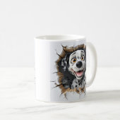 Mug Dalmatien de dessin animé 3D faisant joyeusement i (Devant droit)