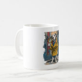 Mug Dalmatien détective - Chien résolveur de crimes (Devant gauche)