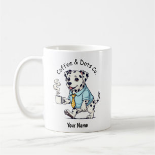 Mug Dalmatien drôle en costume d'affaires Café