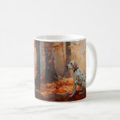 Mug Dalmatien en automne Feuilles automne Inspirer (Devant droit)