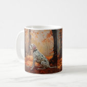 Mug Dalmatien en automne Feuilles automne Inspirer (Devant gauche)