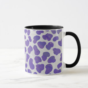 Mug Dalmatien Imprimé Violet et Blanc