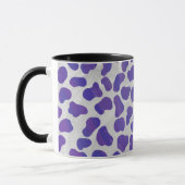 Mug Dalmatien Imprimé Violet et Blanc (Gauche)