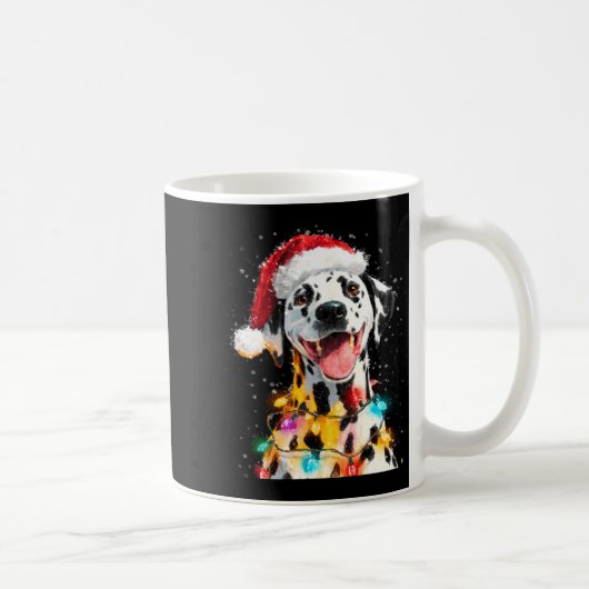 Mug Dalmatien Noël Femme Manches Longues (Droite)