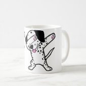 Mug Dalmatien qui fait le dab Danse drôle de dab de ch (Devant droit)