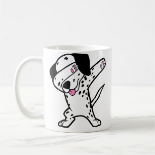 Mug Dalmatien qui fait le Dab Drôle de Dalmate Danse d