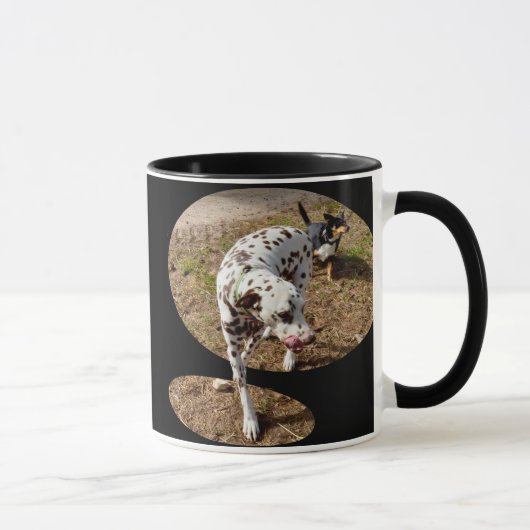 Mug Dalmatien Sortant Du Cadre De Fenêtre, (Droite)
