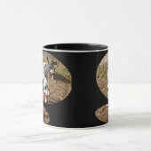 Mug Dalmatien Sortant Du Cadre De Fenêtre, (Centre)