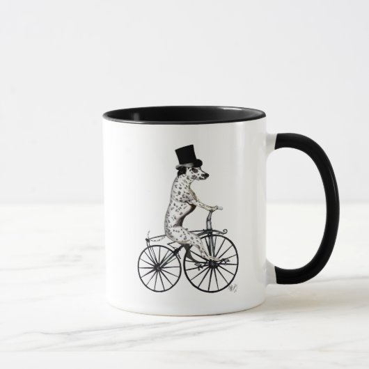 Mug Dalmatien sur vélo 2 (Droite)