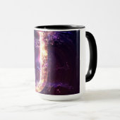 Mug d'alphabet : 'J' (Devant droit)