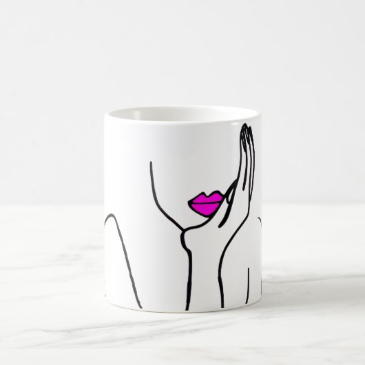 Mug Dama con los labios fucsias (Centre)