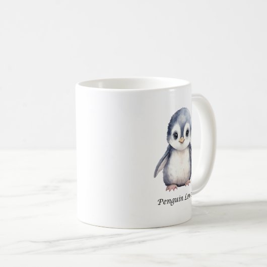 Mug d'amant de pingouin - Mug de pingouin mignon (Devant droit)