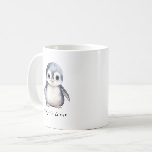 Mug d'amant de pingouin - Mug de pingouin mignon (Devant gauche)
