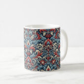 Mug Damas bleu, rouge et blanc (Devant droit)