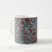 Mug Damas bleu, rouge et blanc (Devant gauche)