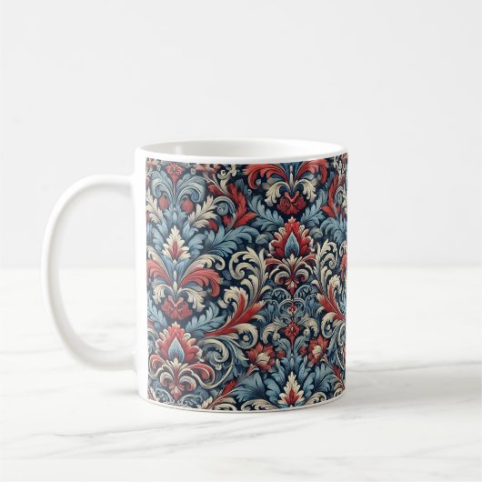 Mug Damas bleu, rouge et blanc (Gauche)