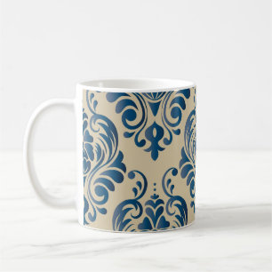 Mug Damas sans couture motif de l'ornement floral sur
