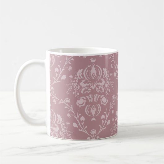Mug Damas violet et blanc (Gauche)