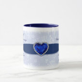 Mug Damask 45e Anniversaire de Mariage (Centre)