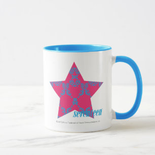 Mug Damask Aqua-Magenta 2