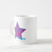 Mug Damask Aqua-Purple 3 (Devant gauche)
